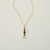 Moon Phase Mini Bar Necklace